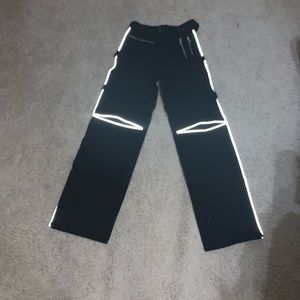 Black Reflective I Am Gia Pants